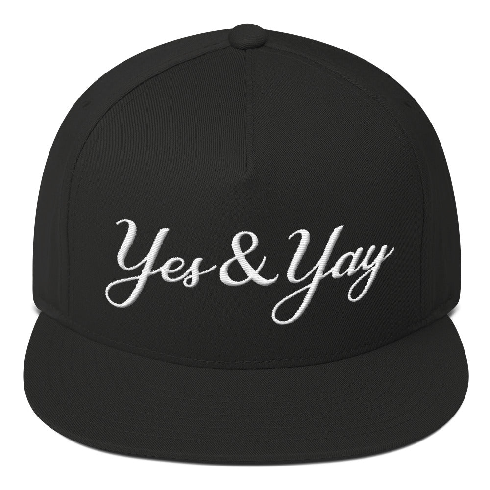 Yes and Yay Flat Bill 5 Panel Cap