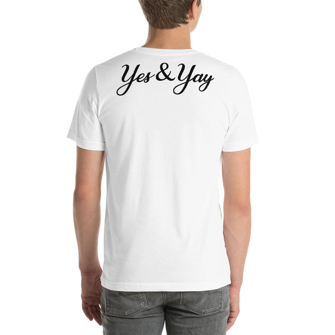 Yes&Yay Short-Sleeve Unisex Tee White
