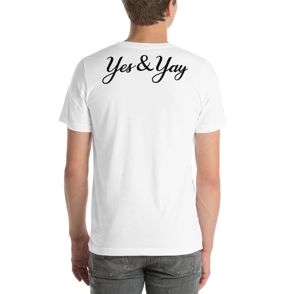 Yes&Yay Short-Sleeve Unisex Tee White