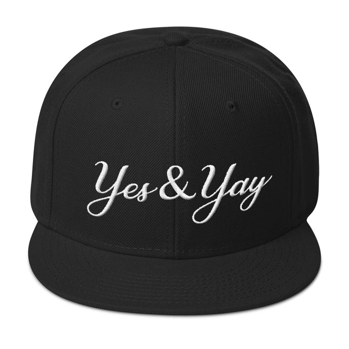 Yes&Yay Black Snapback Cap