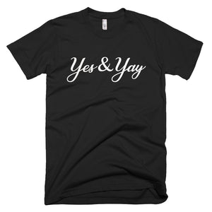 Yes&Yay Unisex Short-Sleeve Tee, Black